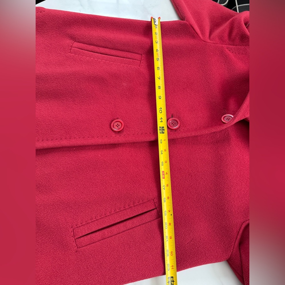Cinzia Rocca Icons italian  Red Pea Coats - Picture 4 of 14